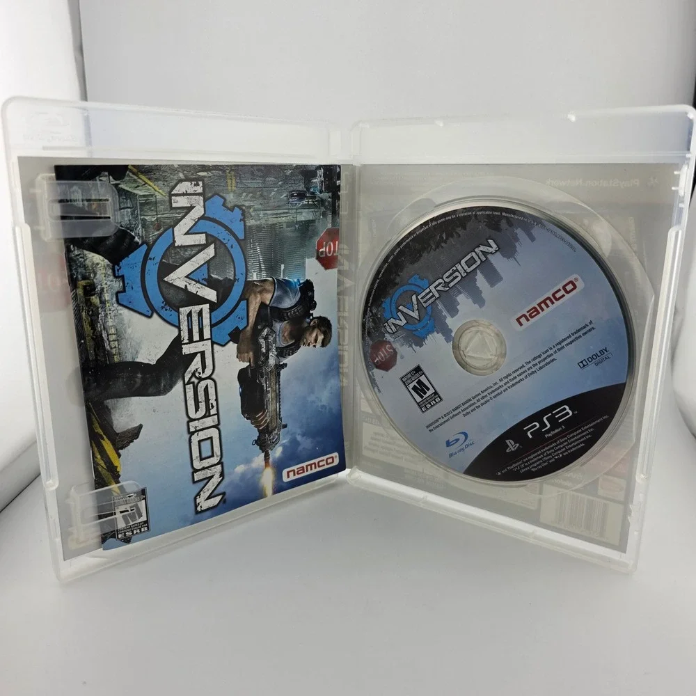 Namco Inversion Sony PlayStation 3 PS3 Action Shooter Blue Good Interactive